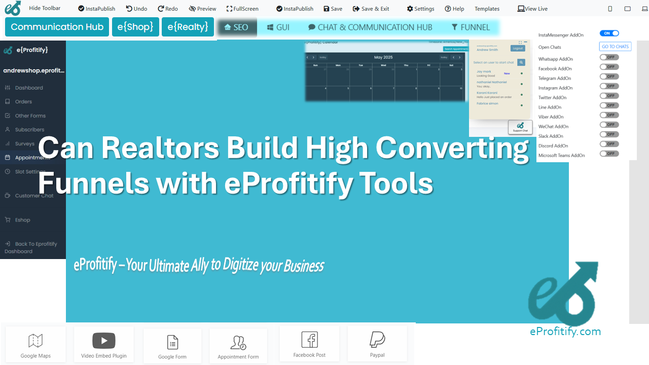 Can Realtors Build High Converting Funnels with eProfitify Tools